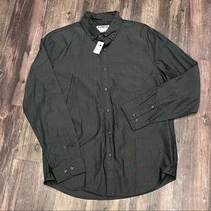 Men’s EXPRESS Grey Long Sleeve Button Up Dress Shirt size M NWT